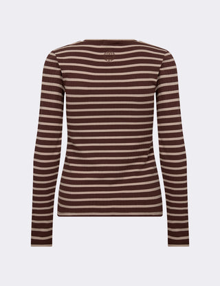 LR-NEDDIE 2 T-shirt Dark brown