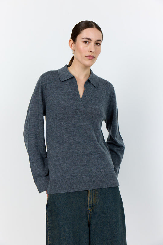 LR-ISMAILA 9 Pullover Dark grey