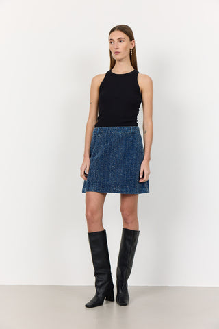 LR-KATE 3 Skirt Dark blue