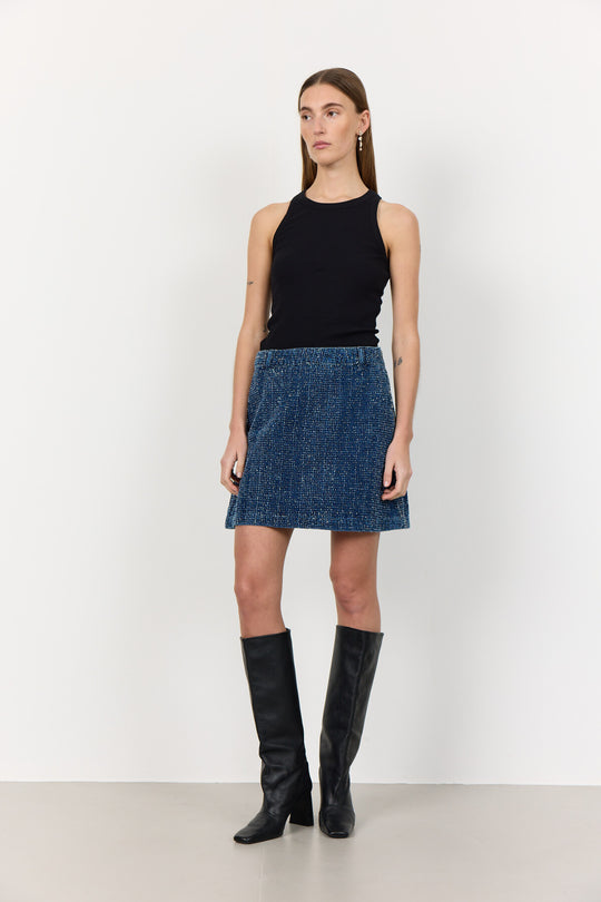 LR-KATE 3 Skirt Dark blue