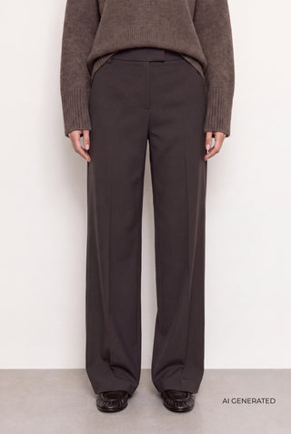 LR-OMIRA 1 Pants Dark brown