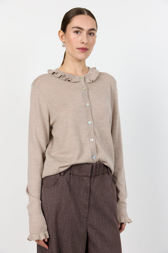 LR-ISMAILA 14 Cardigan Light brown