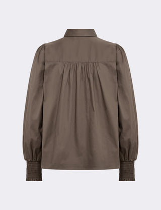 LR-ISLA SOLID 117 Shirt Dark brown