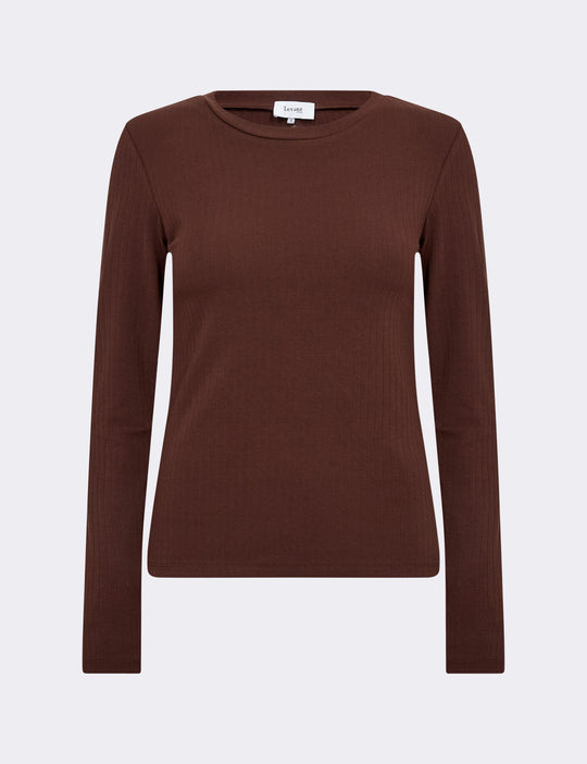 LR-NEDDIE 4 T-shirt Dark brown