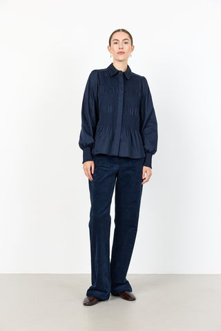 LR-ISLA SOLID 117 Shirt Dark blue