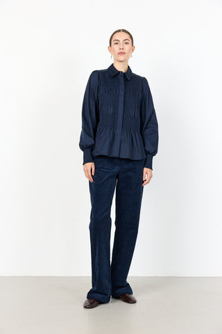 LR-ISLA SOLID 117 Shirt Dark blue