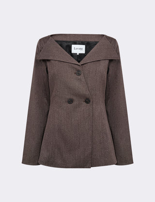 LR-OBASSIE 3 Blazer Dark brown
