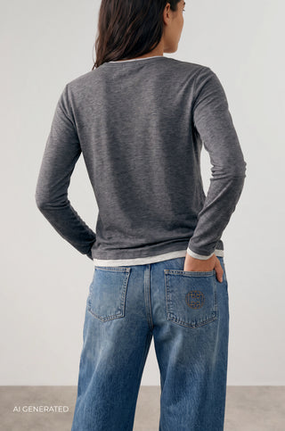 LR-JOSEPHINE 5 T-shirt Dark grey