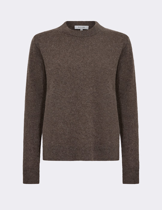 LR-ELOISE 2 Pullover Dark brown