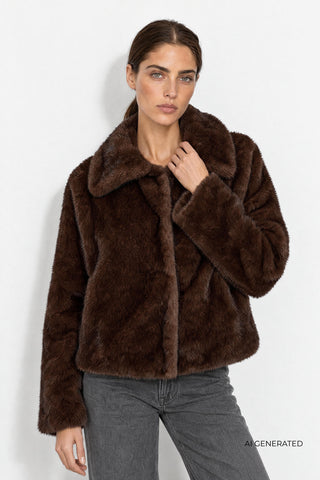 LR-ULLE 1 Jacket Dark brown