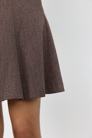 LR-OBASSIE 2 Skirt Dark brown