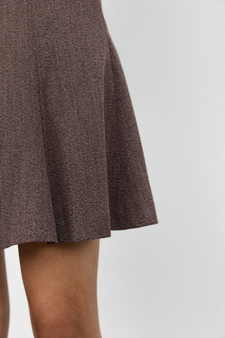 LR-OBASSIE 2 Skirt Dark brown