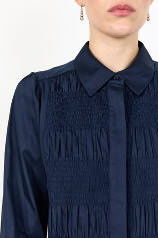 LR-ISLA SOLID 117 Shirt Dark blue