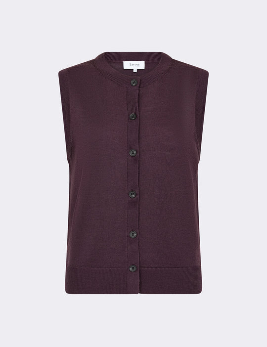LR-ISMAILA 11 Waistcoat Bordeaux