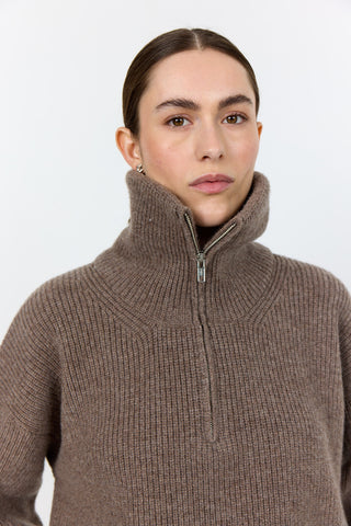 LR-PERLE 10 Pullover Light brown