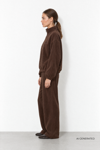 LR-URIELA 1 Pants Dark brown