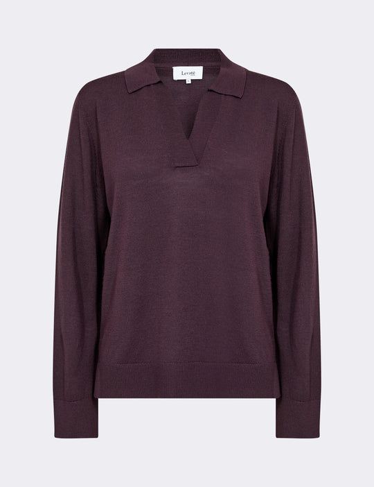 LR-ISMAILA 9 Pullover Bordeaux