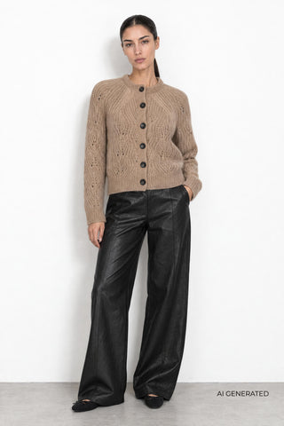 LR-NOREEN 15 Cardigan Sand