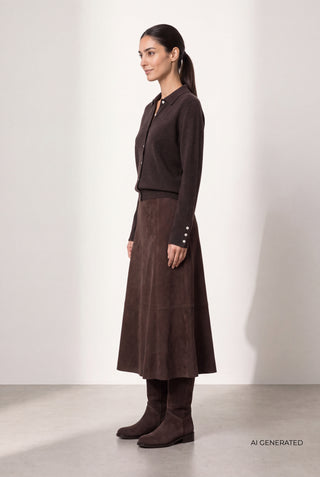 LR-TILA 1 Skirt Dark brown