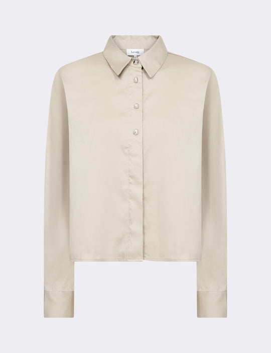 LR-ISLA SOLID 136 Shirt Light sand