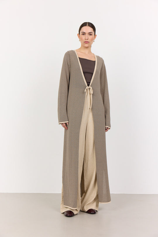 LR-LILY 2 Cardigan Dark Sand