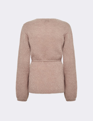LR-NOREEN 7 Cardigan Light brown