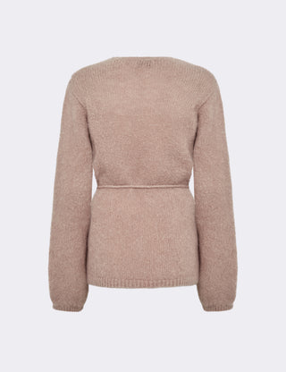 LR-NOREEN 7 Cardigan Light brown