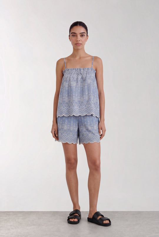 LR-ROSALINA 2 Shorts Blue