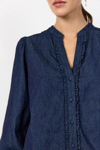 LR-PIETTA 2 Shirt Dark blue