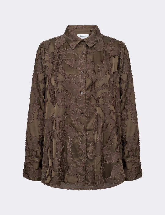 LR-NIKO 2 Shirt Dark brown