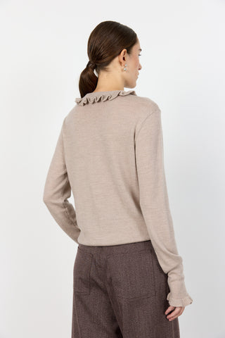 LR-ISMAILA 14 Cardigan Light brown