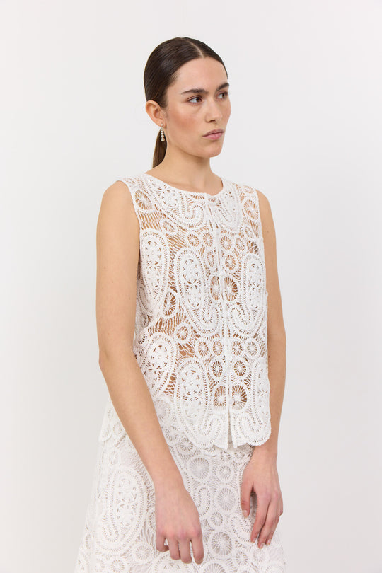 LR-LIVIA 3 Top Off white