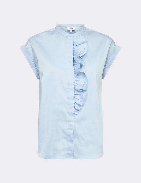 LR-ISLA SOLID 122 Blouse Light blue