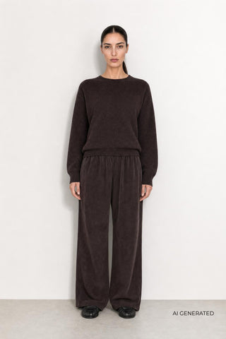 LR-ISMAILA 24 Pullover Dark brown
