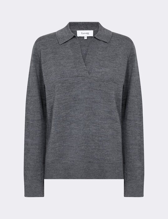 LR-ISMAILA 9 Pullover Dark grey