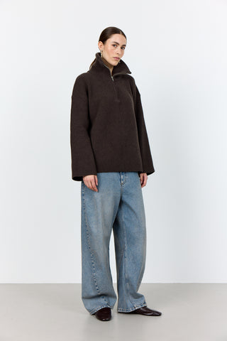 LR-PERLE 10 Pullover Dark brown