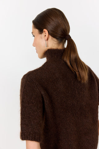LR-NOREEN 6 Pullover Dark brown