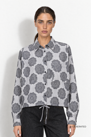 LR-UNNATI 2 Shirt Dark blue
