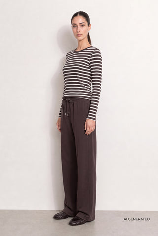 LR-NEDDIE 2 T-shirt Dark brown