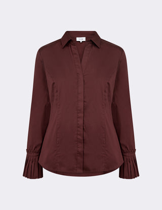 LR-ISLA SOLID 130 Shirt Dark brown