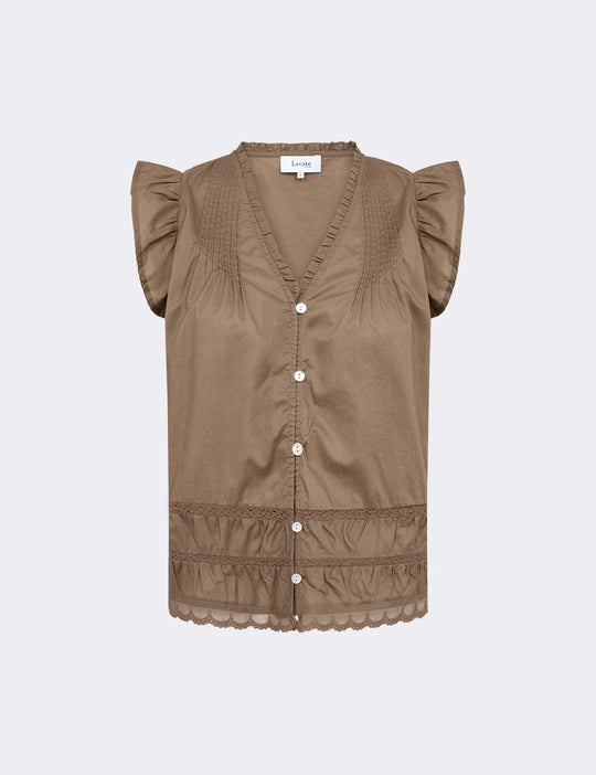 LR-ROSY 2 Blouse Brown