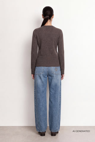 LR-ELOISE 21 Cardigan Dark brown