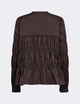LR-ISLA SOLID 146 Shirt Dark brown