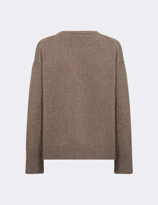 LR-PERLE 1 Pullover Light brown