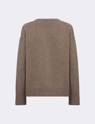 LR-PERLE 1 Pullover Light brown