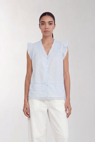 LR-ROSY 2 Blouse Light blue