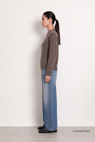 LR-ELOISE 2 Pullover Dark brown