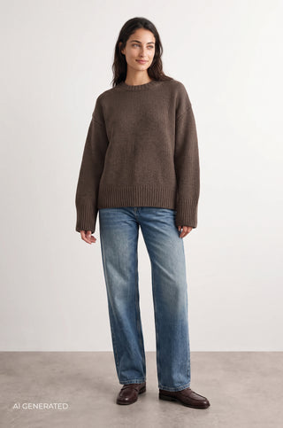 LR-PERLE 1 Pullover Brown