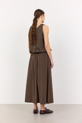 LR-LEA 2 Skirt Dark brown