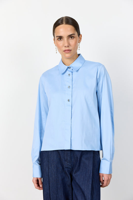 LR-ISLA SOLID 136 Shirt Light blue